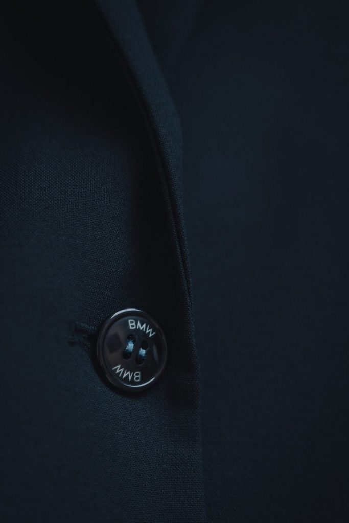 Detalle uniforme BMW botón personalizado